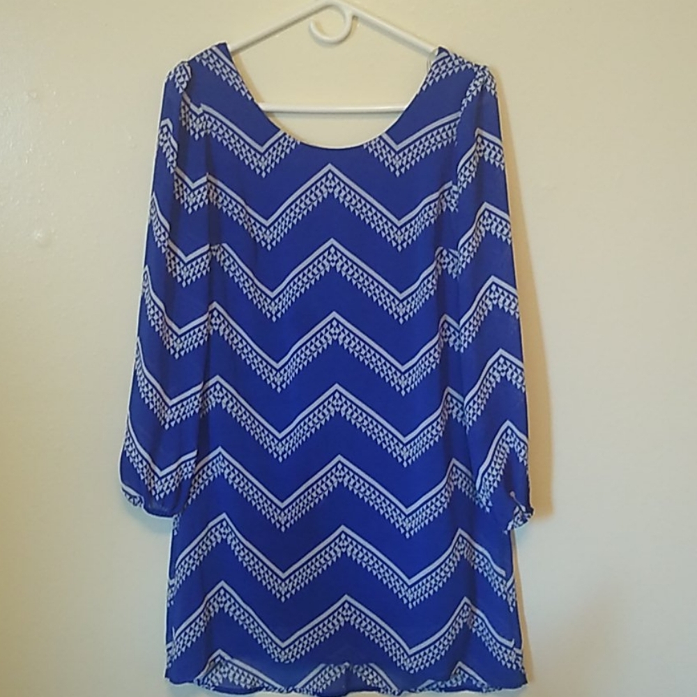 Takara Blue Dress with Bow